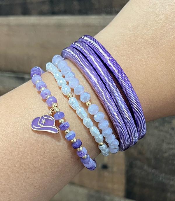BRACELETS :: STRETCH-BEAD :: Wholesale Flex Snake Chain Bangle Bracelet Set