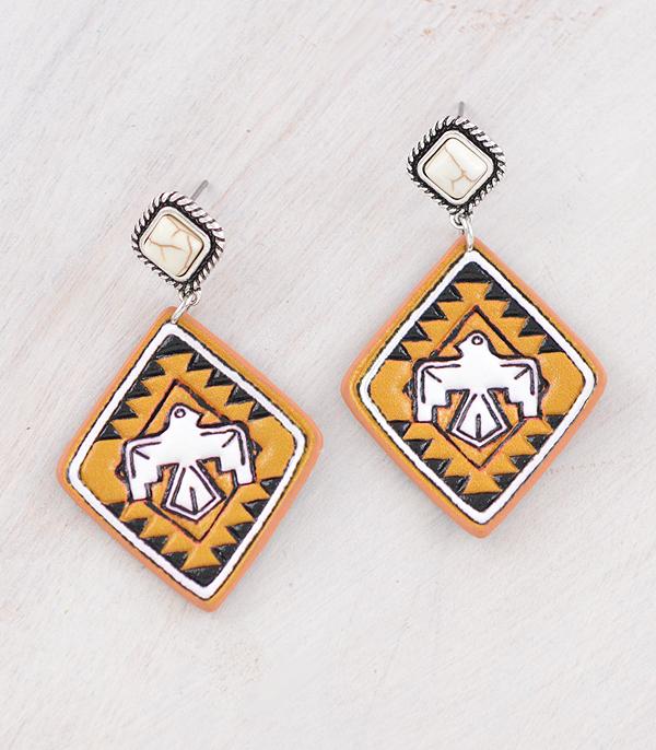 EARRINGS :: WESTERN POST EARRINGS :: Wholesale Western Thunderbird Dangle Earrings