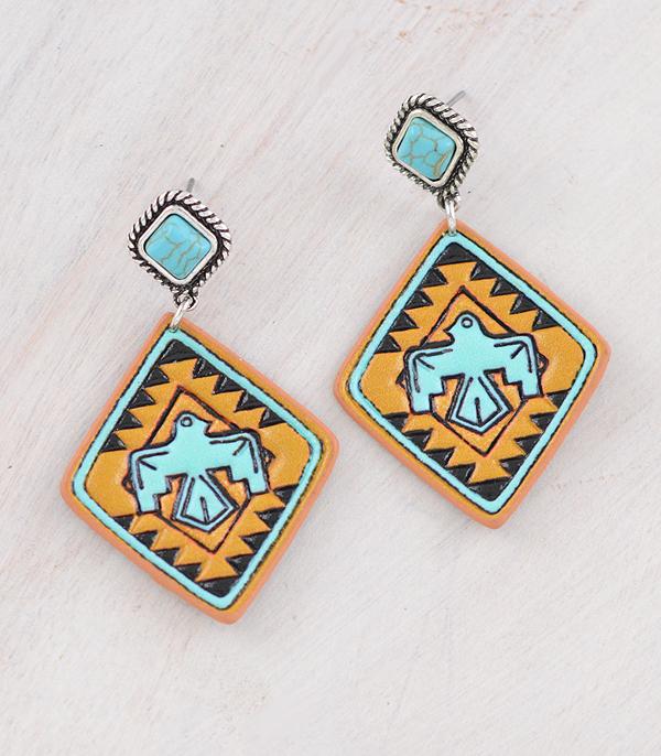 EARRINGS :: WESTERN POST EARRINGS :: Wholesale Western Thunderbird Dangle Earrings
