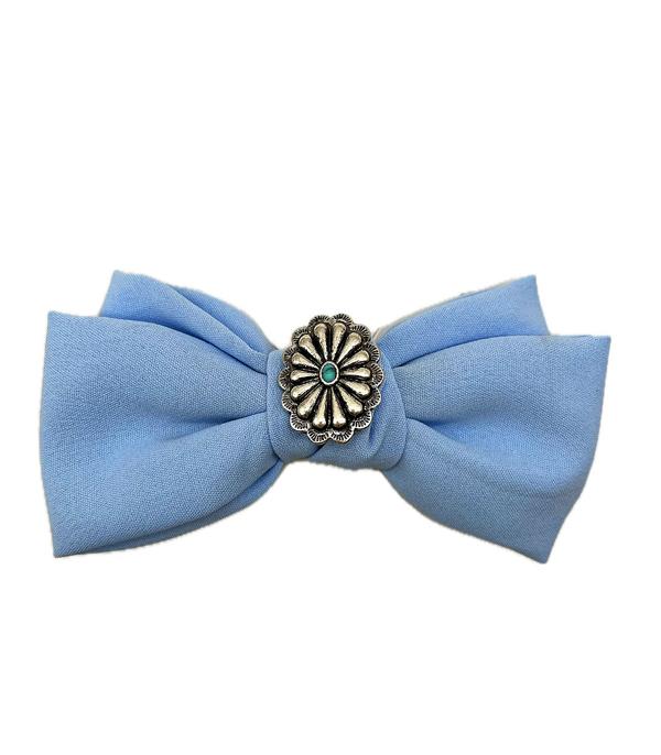 HATS I HAIR ACC :: HAIR ACCESSORIES :: Wholesale Western Concho Hair Bow