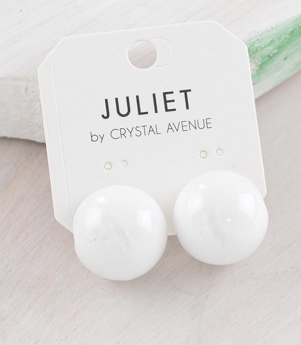 EARRINGS :: POST EARRINGS :: Wholesale Round Color Post Earrings
