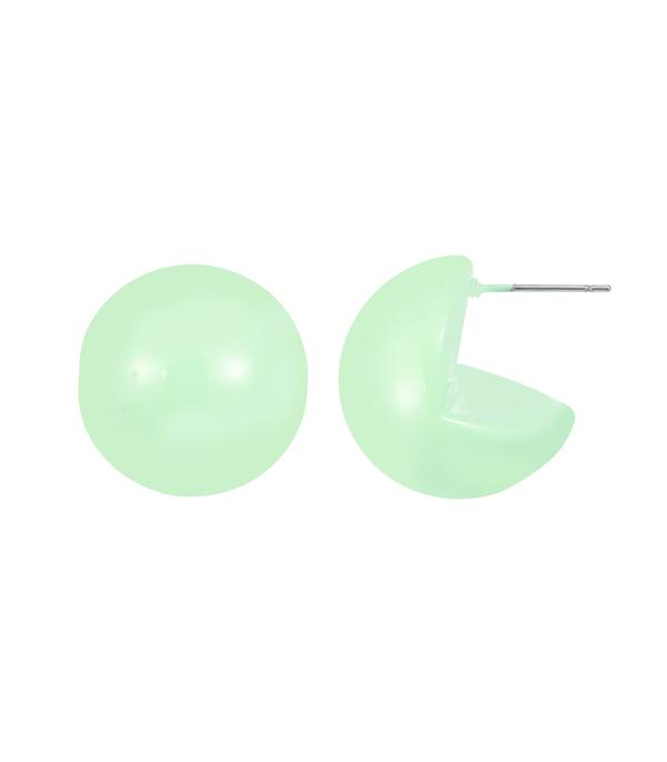 EARRINGS :: POST EARRINGS :: Wholesale Round Color Post Earrings