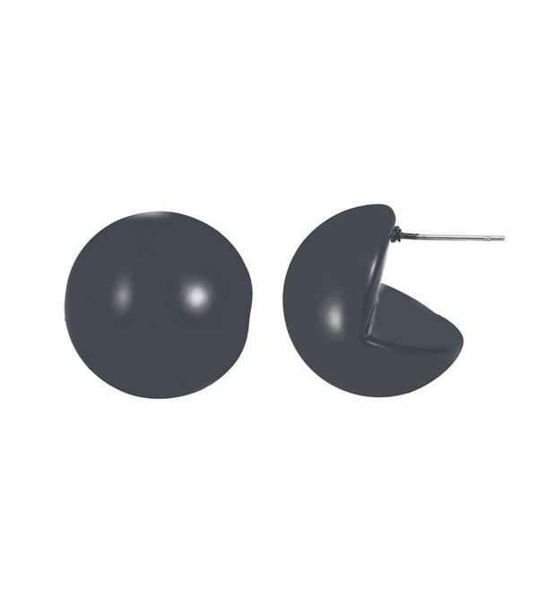 EARRINGS :: POST EARRINGS :: Wholesale Round Color Post Earrings