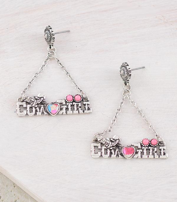 EARRINGS :: WESTERN POST EARRINGS :: Wholesale Cowgirl Dangle Earrings