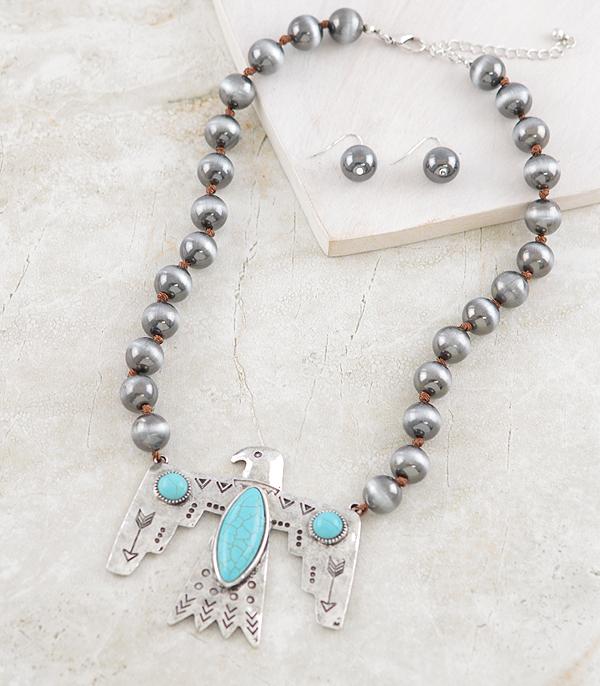 NECKLACES :: WESTERN TREND :: Wholesale Western Thunderbird Necklace Set