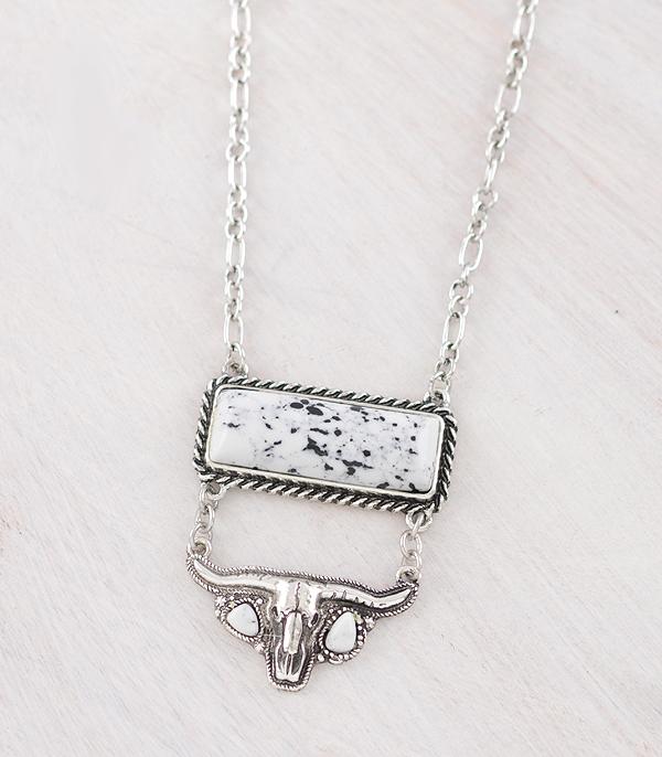 NECKLACES :: WESTERN TREND :: Wholesale Western Steer Skull Necklace