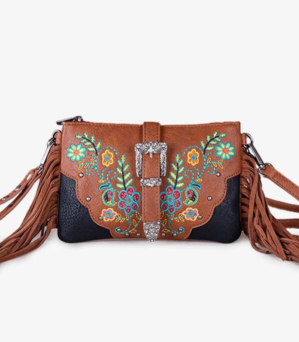 MONTANAWEST BAGS :: CROSSBODY BAGS :: Wholesale Montana West Buckle Clutch Crossbody