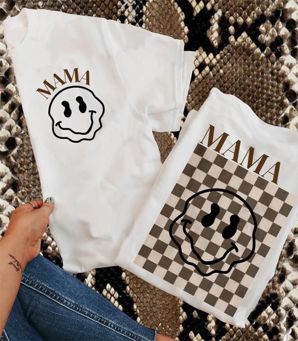 GRAPHIC TEES :: GRAPHIC TEES :: Wholesale Comfort Colors Checkered Mama Tshirt