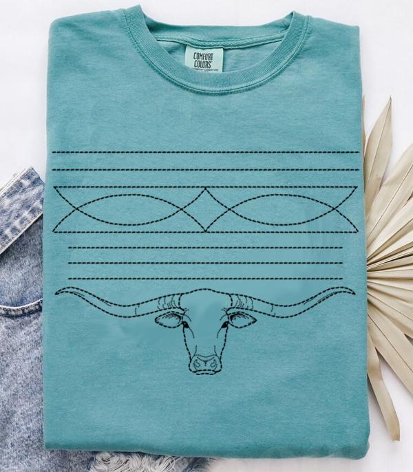GRAPHIC TEES :: GRAPHIC TEES :: Wholesale Western Comfort Colors Boot Stitch Tee