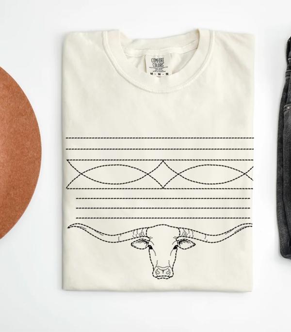 GRAPHIC TEES :: GRAPHIC TEES :: Wholesale Western Comfort Colors Boot Stitch Tee