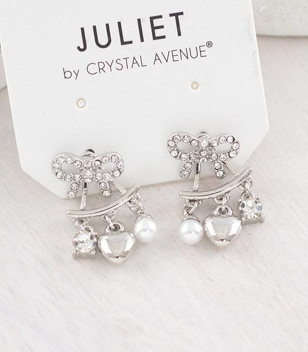 EARRINGS :: TRENDY EARRINGS :: Wholesale Trendy Bow Ear Jacket