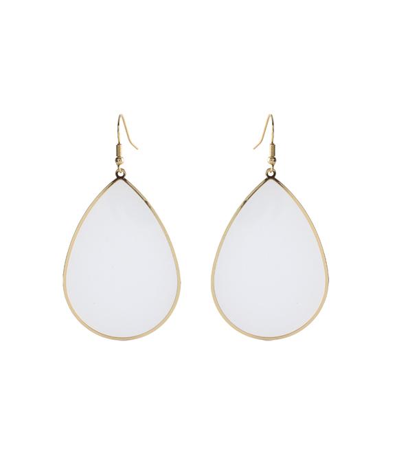 EARRINGS :: TRENDY EARRINGS :: Wholesale Trendy Translucent Teardrop Earrings