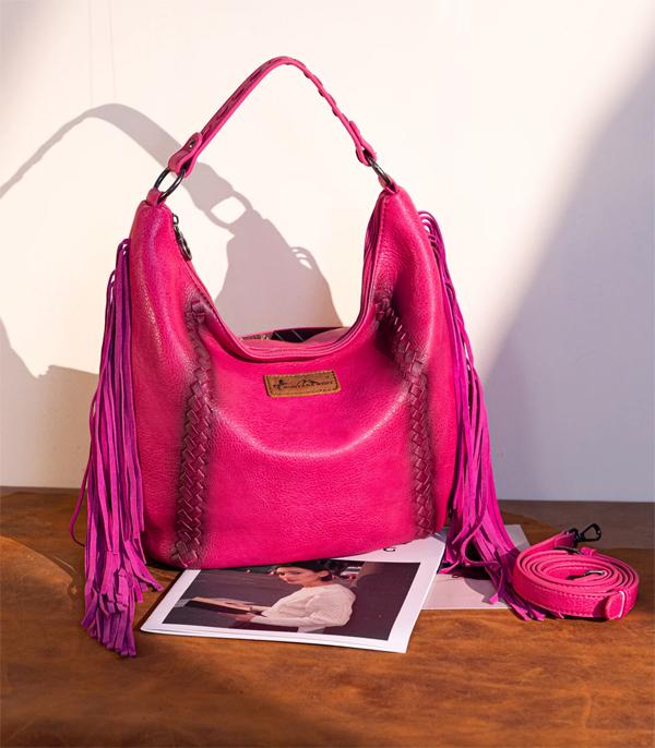 MONTANAWEST BAGS :: WESTERN PURSES :: Wholesale Montana West Fringe Hobo Crossbody Bag