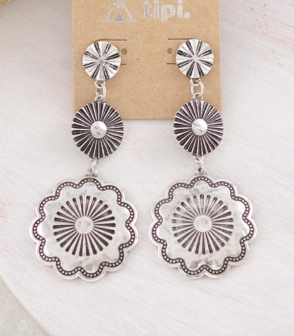 EARRINGS :: WESTERN POST EARRINGS :: Wholesale Western Concho Statement Earrings