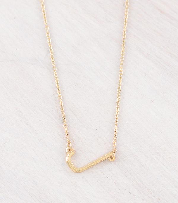 INITIAL JEWELRY :: NECKLACES | RINGS :: Wholesale Gold Plated Initial Necklace