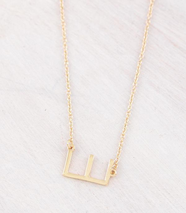 INITIAL JEWELRY :: NECKLACES | RINGS :: Wholesale Gold Plated Initial Necklace