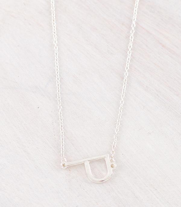 INITIAL JEWELRY :: NECKLACES | RINGS :: Wholesale Silver Plated Initial Necklace
