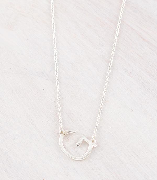 INITIAL JEWELRY :: NECKLACES | RINGS :: Wholesale Silver Plated Initial Necklace