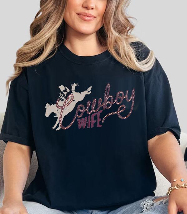 GRAPHIC TEES :: GRAPHIC TEES :: Wholesale Western Cowboy Wife Oversized Tshirt