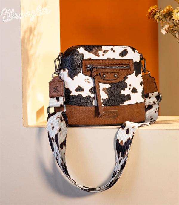 WHAT'S NEW :: Wholesale Wrangler Cow Print Crossbody Bag