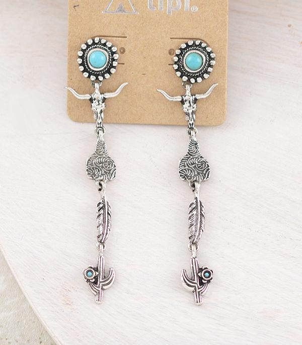 EARRINGS :: WESTERN POST EARRINGS :: Wholesale Tipi Western Drop Earrings