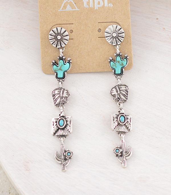 EARRINGS :: WESTERN POST EARRINGS :: Wholesale Western Themed Drop Earrings