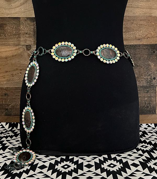 BELTS :: Wholesale Western Rhinestone Concho Belt