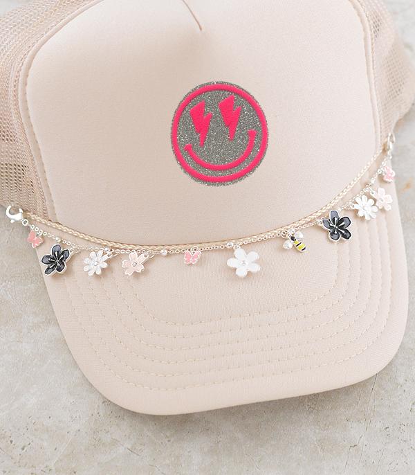 HATS I HAIR ACC :: HAT ACCESSORIES :: Wholesale Multi Charm Trucker Hat Chain