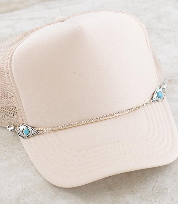 HATS I HAIR ACC :: HAT ACCESSORIES :: Wholesale Western Arrowhead Trucker Hat Chain