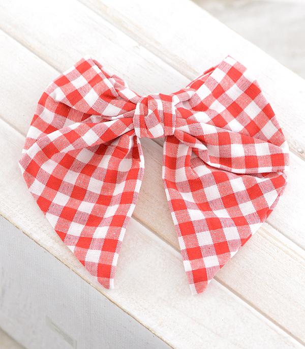 <font color=PURPLE>GAMEDAY</font> :: Wholesale Game Day Checkered Hair Bow