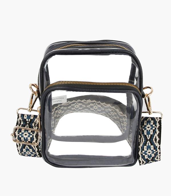 HANDBAGS :: CROSSBODY I CLUTCH BAGS :: Wholesale Game Day Clear Crossbody Bag