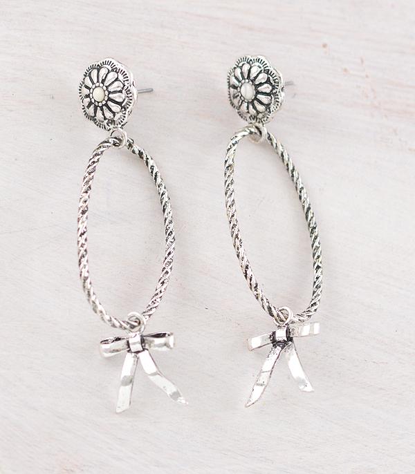 EARRINGS :: WESTERN POST EARRINGS :: Wholesale Western Concho Bow Earrings