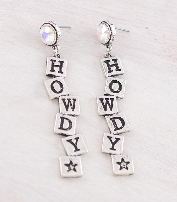 EARRINGS :: WESTERN POST EARRINGS :: Wholesale Western Howdy Earrings