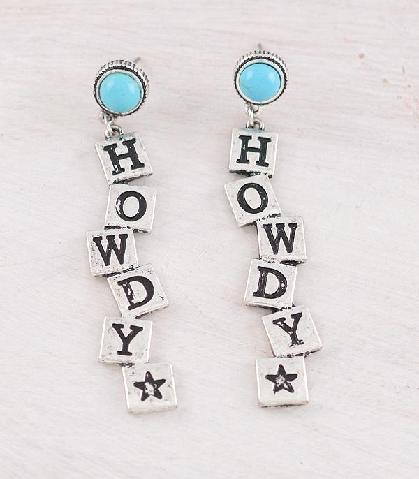 EARRINGS :: WESTERN POST EARRINGS :: Wholesale Western Howdy Earrings