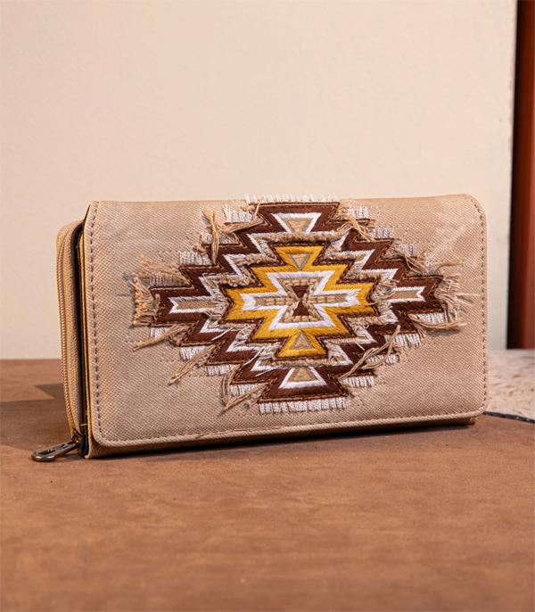 MONTANAWEST BAGS :: WALLETS I SMALL ACCESSORIES :: Wholesale Montana West Aztec Denim Wallet