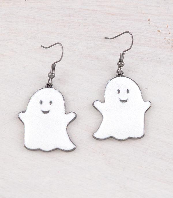 <font color=GREEN>HOLIDAYS</font> :: JEWELRY I BAGS :: Wholesale Glitter Ghost Earrings