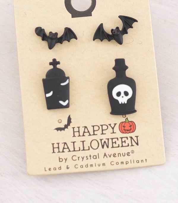 <font color=GREEN>HOLIDAYS</font> :: JEWELRY I BAGS :: Wholesale Halloween Stud Earrings