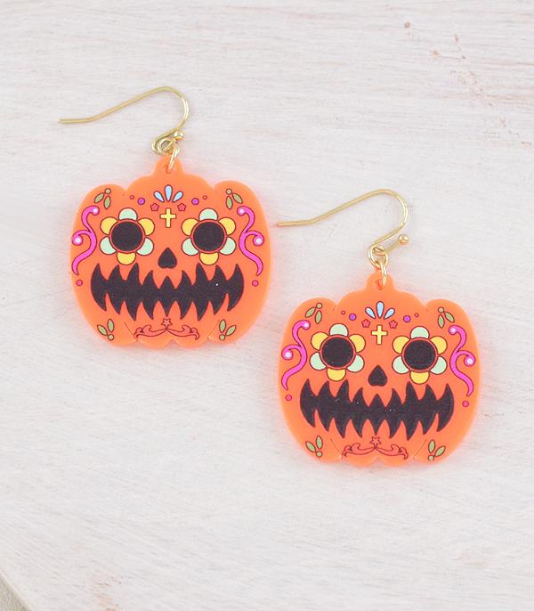 <font color=GREEN>HOLIDAYS</font> :: JEWELRY I BAGS :: Wholesale Pumpkin Earrings