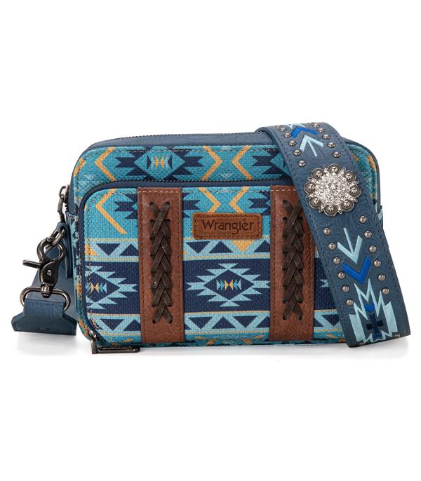 MONTANAWEST BAGS :: CROSSBODY BAGS :: Wholesale Wrangler Aztec Crossbody Bag
