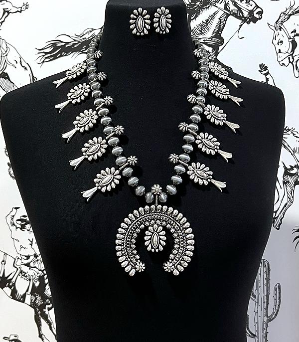 New Arrival :: Wholesale Western Squash Blossom Necklace Set