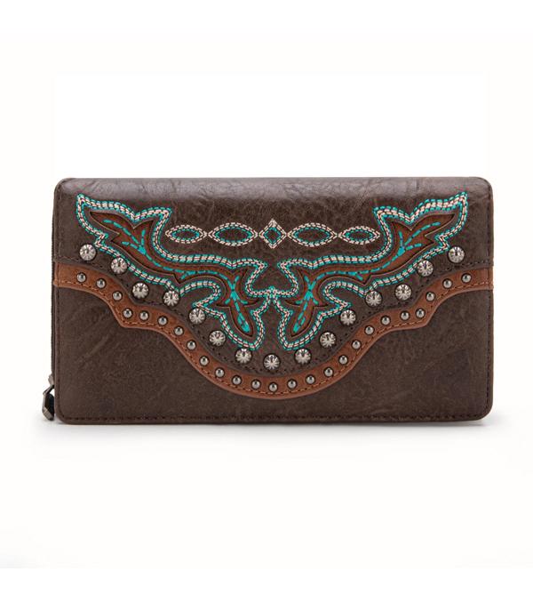 MONTANAWEST BAGS :: WALLETS I SMALL ACCESSORIES :: Wholesale Montana West Boot Scroll Wallet