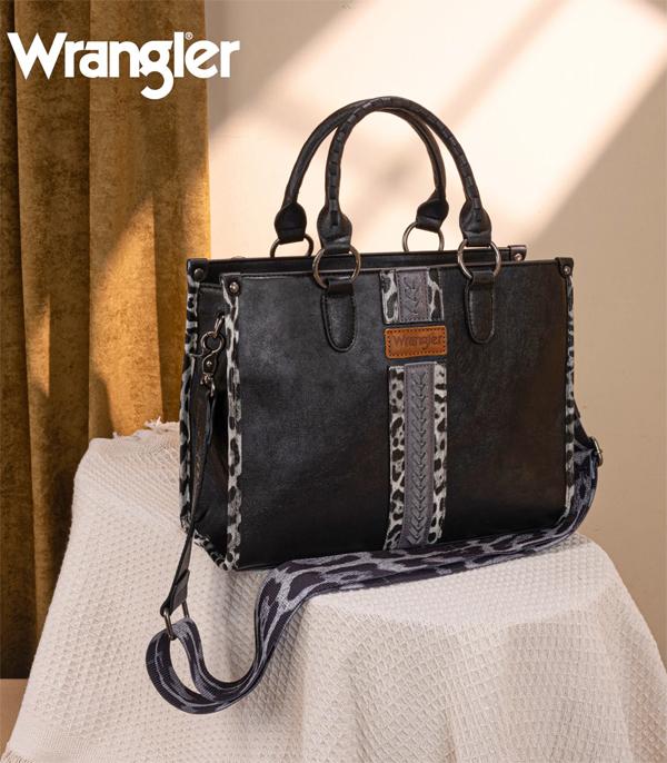 New Arrival :: Wholesale Wrangler Leopard Tote Crossbody Bag