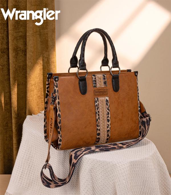 New Arrival :: Wholesale Wrangler Leopard Tote Crossbody Bag