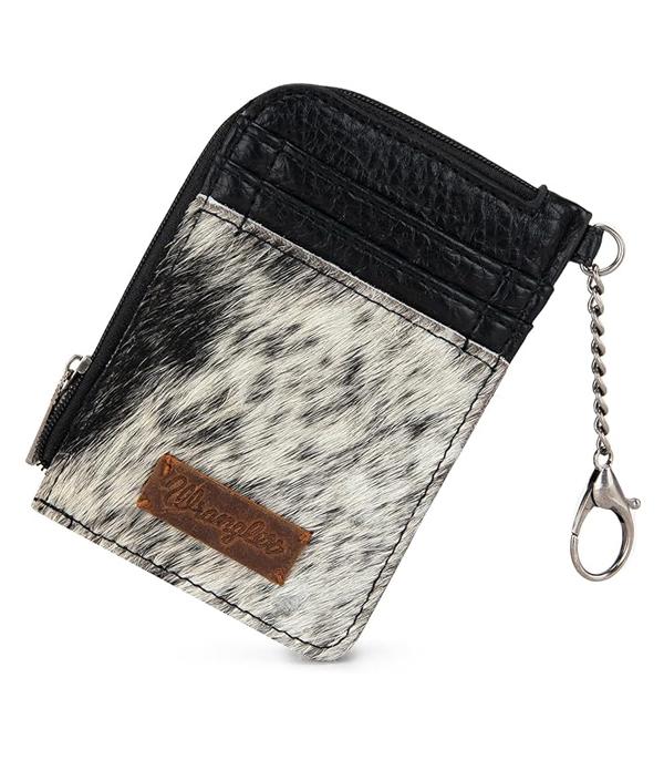 MONTANAWEST BAGS :: WALLETS I SMALL ACCESSORIES :: Wholesale Wrangler Cowhide Mini Zip Card Case