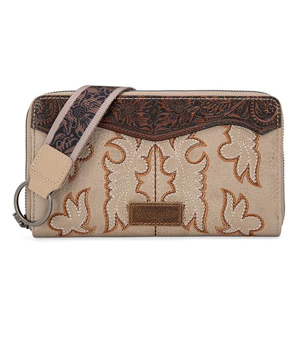 New Arrival :: Wholesale Wrangler Boot Stitch Wallet Wristlet