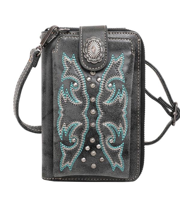 MONTANAWEST BAGS :: WALLETS I SMALL ACCESSORIES :: Wholesale American Bling Phone Wallet Crossbody