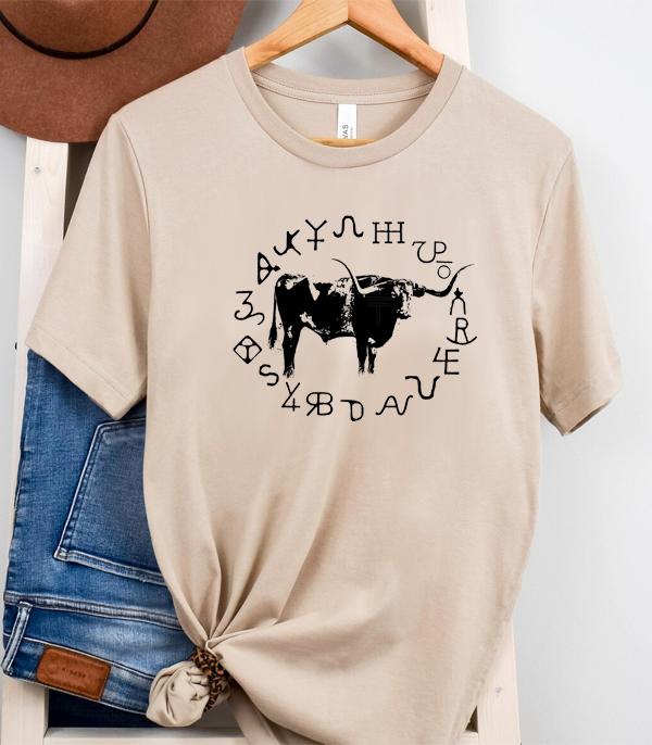 GRAPHIC TEES :: GRAPHIC TEES :: Wholesale Soft Bella Canvas Cattle Brand Tshirt