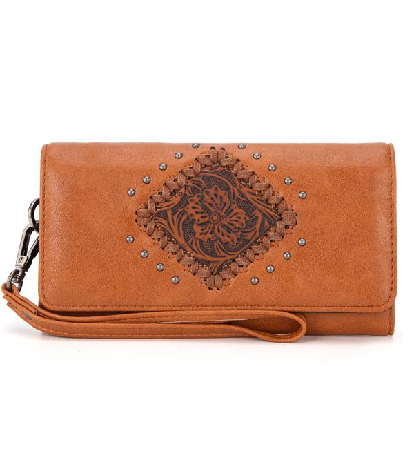 MONTANAWEST BAGS :: WALLETS I SMALL ACCESSORIES :: Wholesale Montana West Tooled Wallet