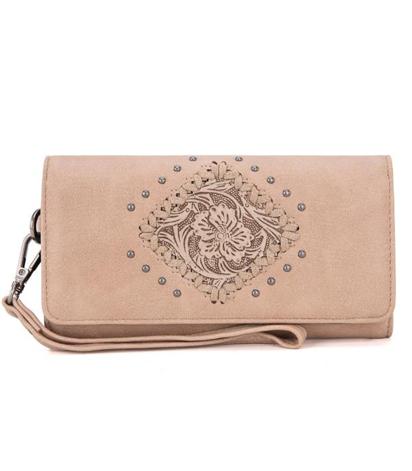 MONTANAWEST BAGS :: WALLETS I SMALL ACCESSORIES :: Wholesale Montana West Tooled Wallet