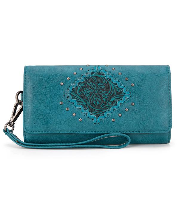 MONTANAWEST BAGS :: WALLETS I SMALL ACCESSORIES :: Wholesale Montana West Tooled Wallet